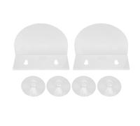 BSTCAR Estantes para Plantas de Ventana, Estante para Acuario, Repisa Acrílica Transparente, Soporte para Plantas con Ventosas Fuertes para Kit de Microverdes, Pecera, 2 uds. (Grande)