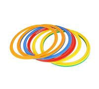 BSTCAR Juego de Aros para niños 28cm Throwing Ring Plastic Circle Jumping Hoops 10 Rings 10 Buckles for Kids for Indoor Outdoor Sport