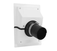 BSTCAR Juego de Cubierta de Línea de Penetración Montada en la Pared HVAC, Juego de Cubierta de Línea de CA Dividida, de Pared para Aire Acondicionado Interior y Exterior (Blanca)