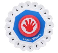 BSTCAR Juego de Palabras Juegos de Mesa Familiares Juego de Presión de 24 Letras Divertidos Juegos de Fiesta de Rompecabezas de Ritmo Rápido para Niños, Niñas, Niños y Adultos (Azul)