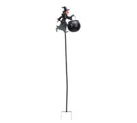 BSTCAR Luces de Estaca de Proyección LED de Luz de Caldero de Bruja de | Funciona con Pilas, Decoración de Patio Al Aire Libre, Decoración de Halloween