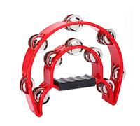 BSTCAR Manejar Timbre Campanas Doble Hilón Manifiesto Campanas Percusiones de la Pesca Instrumento Musical Jingle Shaker Bells (Rojo)