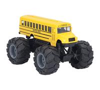 BSTCAR Modelo de Autobús a Escala 1:43, Juguete de Aleación con Retroceso, Autobús Urbano, Figura de Juego Educativo, Vehículos para Niños de 3 Años en Adelante (Amarillo)