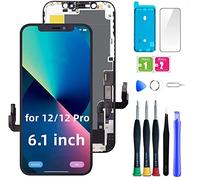 bstdianzi Kit de reemplazo de Pantalla LCD para iPhone 12/12 Pro, reparación de Pantalla táctil LCD Incell iPhone 12 Pantalla de Cristal digitalizador Marco con Adhesivo Impermeable+Herramientas