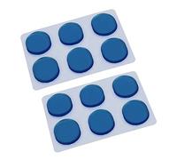 Bstepompre de 48 pegatinas para silenciador de tambor, gel de sílice, amortiguadores de tambor, almohadillas de gel, silenciador de tambor, color azul