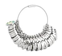 BSTiltion Herramienta de Medición de Talla de Anillos, Calibrador de | Aleación de Materiales, Tamaño Estándar de Hong Kong No. 0-13, Adecuado para Fabricantes de Joyas y Trabajadores de