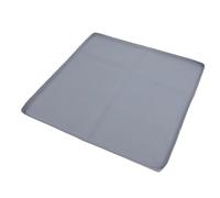 BSTiltion Mini alfombrilla de silicona para frigorífico, a prueba de fugas, antideslizante, para cuencos de mascotas, lavadoras, material fácil de limpiar, 19.7 x 19.7 x 0.6 pulgadas (gris)