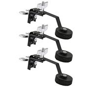 Bstinay 3 silenciadores de metal para amortiguador de tambor negro, silenciador de tambor para caja de 12 pulgadas, 14 pulgadas y 16 pulgadas