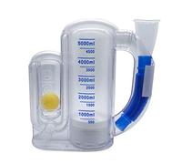 BSTOB Aparato de Entrenamiento respiratorio, Aparato de Entrenamiento de espirometría 3000 ml/5000 ml,probador de función pulmonar,para Aparato de Entrenamiento respiratorio para niños