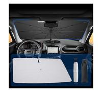 BSTW Apto para Jeep Renegade BU 2015-2025 Parasol delantero - Sombrilla de coche giratoria 360° con protección UV y protección contra el calor | Parasol plegable Renegade Accesorios