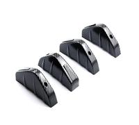 BSWNSJZT para Volvo V60 2019-2025 Coche Alerones Traseros ala Difusor, 4 Piezas Anticolisión Difusor Parachoques Trasero Alerón Accesorio,Carbon Fiber