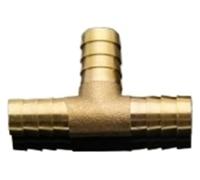 BSWXX Accesorio de tubería empalme latón, conector púas cobre en forma T for manguera 4, 6, 8, 10, 12 y 16 mm, adaptador acoplador aire, agua aceite .0512