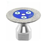 BSWXX Disco de amolar for hormigón, baldosas cerámica, mini disco con brida M14 58 extraíble, 3 hojas sierra grabado soldadas al vacío diamante .0326