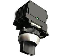 BSWXX Interruptor selector de control industrial M22-WK-K20, 2 posiciones, NA, con reinicio automático, interruptor momentáneo modular, 10 unidades .0104