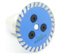 BSWXX Mini sierra de diamante con rosca M14 y disco corte turbo brida extraíble for granito, mármol, piedra hormigón .0409