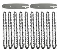 BSWXX Motosierras de 8 pulgadas for cortar madera, minicadenas acero 1/4" y 48 eslabones, accesorios repuesto for motosierras eléctricas .0425