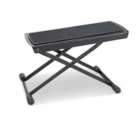 GEWA Metallfußbänkchen (Gitarrenstütze), verstellbar, kompakt und robust in schwarz