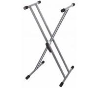 BSX - Soporte doble para teclado plateado Easy Gear System