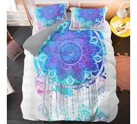 BSYYZQC Funda Nórdica Cama 135 AtrapasueñOs Funda de Edredón 200x200 Pluma Juego de Funda Nórdica de Microfibra Suave con Cremallera y 2 Fundas de Almohada 50x75