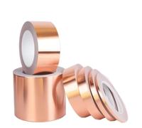 BSZCXBVMP Cinta conductora autoadhesiva de lámina de cobre, Cinta adhesiva conductora de lámina cobre, blindaje EMI un solo lado, 3-15mm, 10m, 20m(10m,5mm)