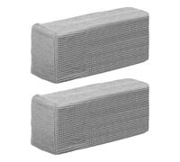 BSZCXBVMP Fundas para reposabrazos de sillas, Couch Arm Covers, Sofa Armrest .ors Removable Light Grey 42x20x16cm 2 Pieces
