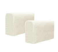 BSZCXBVMP Fundas para reposabrazos de sillas, Fundas for Brazos de sofá Reposabrazos .ors Desmontables Multicolor 45x25x2cm 2 Piezas(Beige)