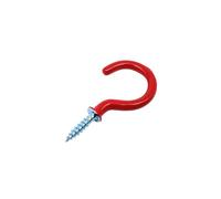 BSZCXBVMP Ganchos metálicos para techo, Tornillos de gancho for taza acero inoxidable, ganchos ojo for techo, colgador for tazas, 25 uds, multicolor, 27-48mm(Rosso,Length 48mm)