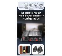 BT-188 Amplificador Digital Bluetooth Mini de Audio para Computadora Doméstica con Salida 2 Canales 12V Automóvil