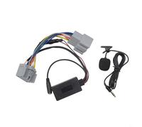 Bt AUX Adaptador de audio con micrófono para C30 C70 S60 S80 V50 XC70 V70 XC90 BJ. Juego de conectores de cable de entrada auxiliar de coche, resistente al desgaste
