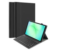 BT AZERTY Premium Cartera Estuche para Samsung Tab A11+, Negro