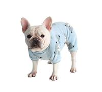BT Bear Pijamas para perro, mono de forro polar suave y cálido, lindo disfraz para mascotas, disfraz para perros medianos, pug, bulldog francés (gris, XXL)