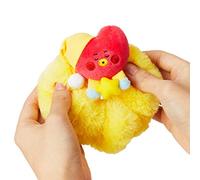 BT21 Dream of Baby TATA Character Scrunchie - Cinta elástica para el pelo para mujeres y niñas, color amarillo/rojo