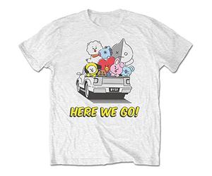 Bt21 - T-Shirt # M Unisex White # Here We Go