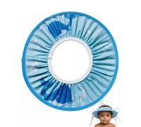 BTACGWP Gorro de Ducha para Bebés y Niñas 1 Ud, 30 cm Azul Ballena, Visera Ajustable Anti-Goteo, Protector Impermeable que Evita Salpicaduras en Ojos/Oídos para Lavado de Pelo Calma y Confort