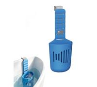 BTACGWP Soporte para Pastillas Limpiadoras de Tanque de Inodoro, 1 Unidad Azul, Fijación Anti-Goteo, Compatible con bref WC y Limpieza Sin Manchas. Gancho Firme, Sin Filtraciones.