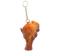 BTAKANPP Llavero de alarma para barbacoa, con diseño de raíz de ala de pollo, salchicha a la parrilla, colgante para mujer, A, talla única