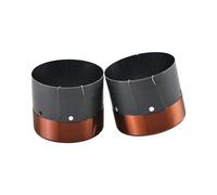 BTBDTBNN SubWoofer de Bobina de Graves de 63,5 MM, Orificio de Salida de Aire de Sonido de Aluminio Negro de 8OHM for reparación de Altavoces de 12 "y 15" DIY, 1 par