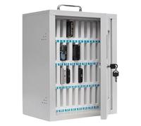 BTBTB Armario for teléfono móvil de Acero Laminado en frío for Montaje en Pared, Organizador de Dispositivos for Estudiantes y empleados, Ideal for oficinas y Salas de formación.(420x210x620mm)