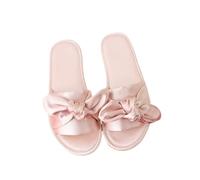 BTCHING Zapatillas Novia Zapatillas para Novios Zapatillas De Fiesta En Casa Pareja Zapatos Planos De Boda para Mujeres Zapatillas De Regalo para Mujeres-p Mujeres Satinado-37-38