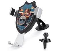 BTCOWZRV Cool Drum Set - Soporte para teléfono de coche [succión y clip más fuertes mejorados] Soporte para teléfono celular para salpicadero, parabrisas, pared de ventilación, soporte universal manos