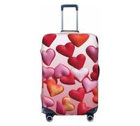 BTCOWZRV Funda de equipaje con estampado de corazones de amor, a prueba de polvo, funda elástica para equipaje de viaje, protector de maleta, fundas de equipaje para equipaje de 18 a 32 pulgadas,