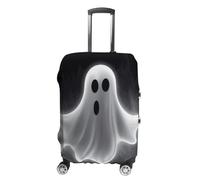 BTCOWZRV Funda de equipaje negra y fantasma de Halloween, lavable, protector de maleta, antiarañazos, cubierta de equipaje antisuciedad, para viajes, se adapta a maletero de 18 a 32 pulgadas, Estilo:,