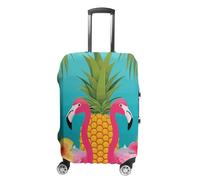 BTCOWZRV Funda para maleta, diseño de piña, flamenco, lavable, antiarañazos, antisuciedad, para viajes, se adapta a cajuela de 18 a 32 pulgadas, Estilo:, S