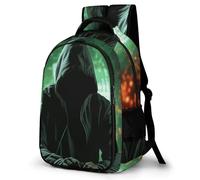 BTCOWZRV Mochila de viaje para laptop para hombres y mujeres, mochila casual de ataque de piratas informáticos, bolsa de computadora ligera, ajustable, color blanco, talla única, mochilas de viaje,