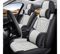 BTDLE Juego Completo de Fundas Asientos Coche para Toyota Wish (AE20) 2. Gen, Automóvil Protector De Asiento para Delanteros Y Traseros, A/Black-Beige-A/Luxury