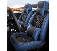 BTDLE Juego Completo de Fundas Asientos Coche para Toyota Wish (AE20) 2. Gen, Automóvil Protector De Asiento para Delanteros Y Traseros, A/Black-Blue-A/Luxury
