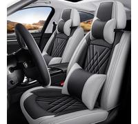BTDLE Juego Completo de Fundas Asientos Coche para Toyota Wish (AE20) 2. Gen, Automóvil Protector De Asiento para Delanteros Y Traseros, A/Black-Gray-A/Luxury