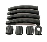 BTEDSXC Cubierta Manija Puerta Compatible con Citroen para C6 2005 2006 2007 2008 2009-2012 Embellecedor De Manija De Puerta Lateral Exterior con Impresión De Fibra De Carbono