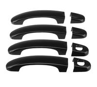 BTEDSXC Cubierta Manija Puerta Compatible con Transporter para T5 Van 2003 2004 2005 2006 2007 2008 2009-2015 Color Negro Brillante Juego 8 Cubiertas Manijas Puerta Cromadas ABS