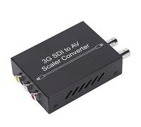BTER Convertidor 3G SDI a AV, SDI a PAL/NTSC-M 300m Distancia de Transmisión Convertidor de Video, Detección Automática de Modo de Video Compacto Y Liviano para Cámara de Cine en Casa Ca(EU)